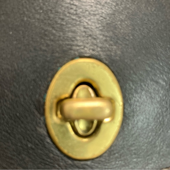 Vintage COACH REGINA Black Leather Crossbody Satchel Bag Handbag Purse 9983 - Picture 11 of 16